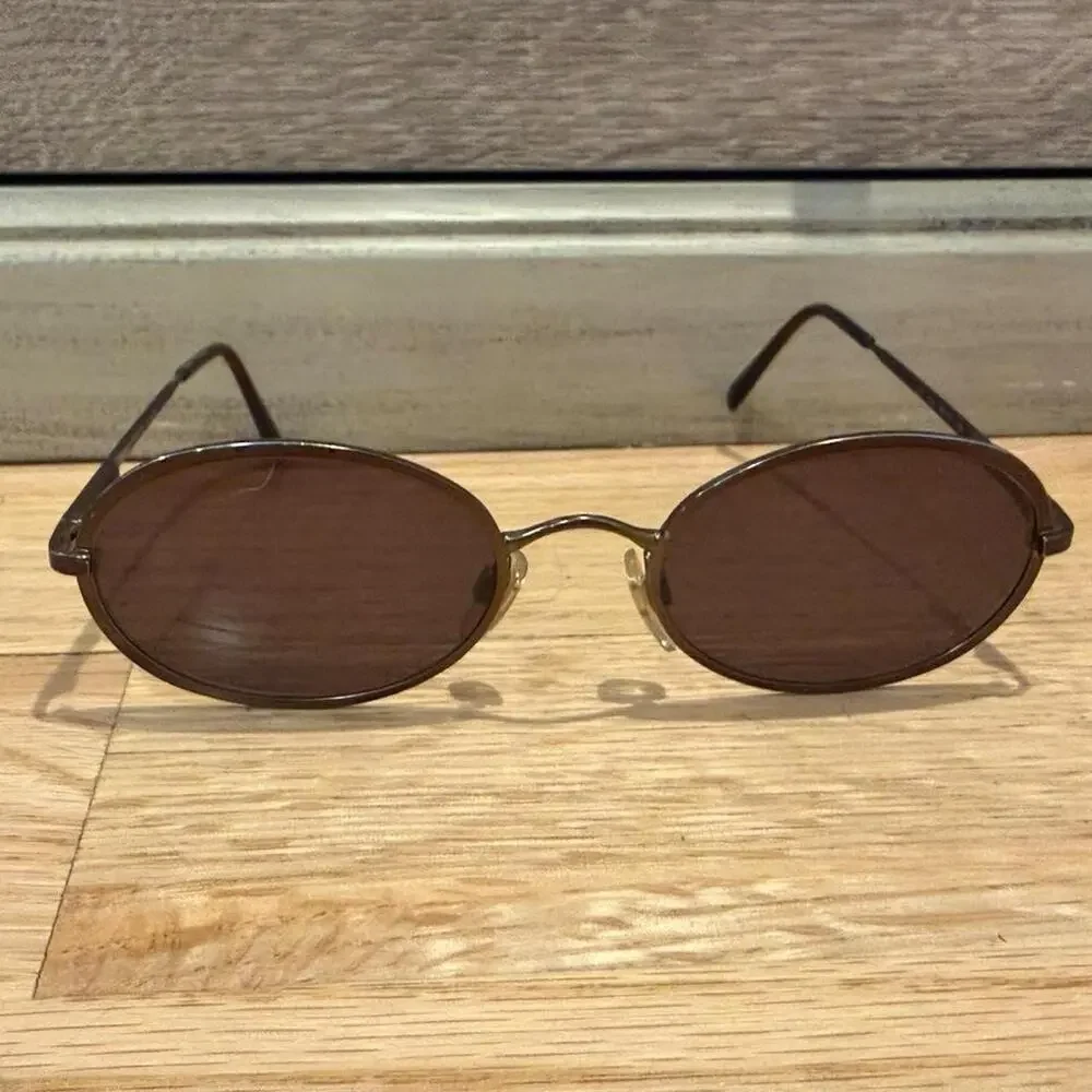 Giorgio armani brown oval sunglasses